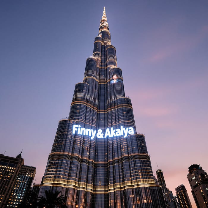 Finny & Akalya: Iconic Building Projection