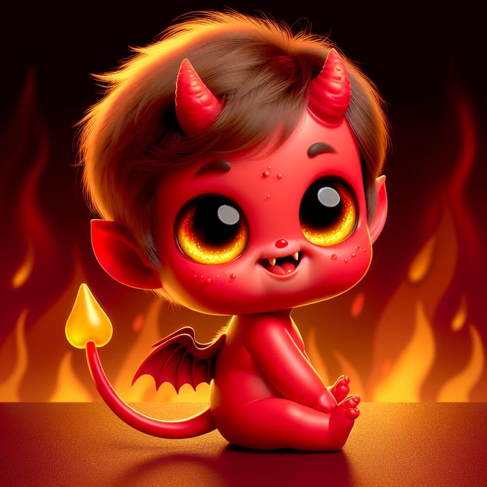 Adorable Baby Devil: Mischief and Charm