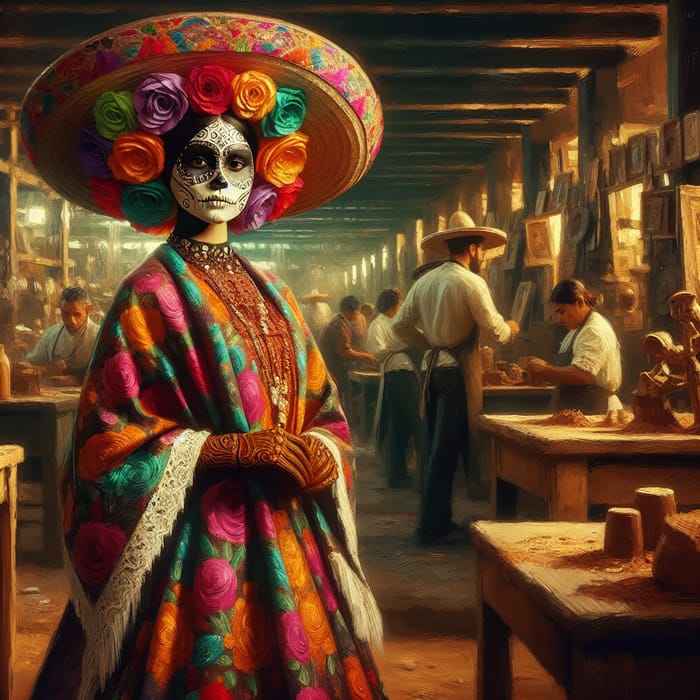 Vibrant Morena Artisan Catrina: A Cultural Celebration