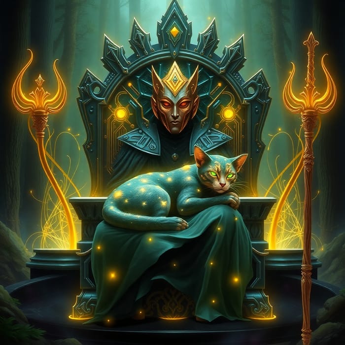Throne of Quantum Unity: A Cyber-Mystical Masterpiece Throne of Quantum Unity: A Cyber-Mystical Masterpiece