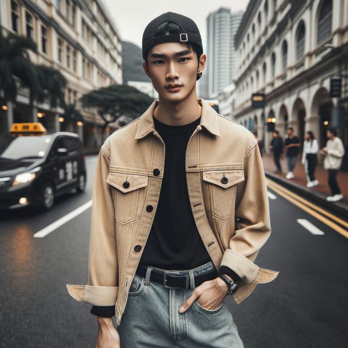 Urban Street Style: Trendy East Asian Male Fashion