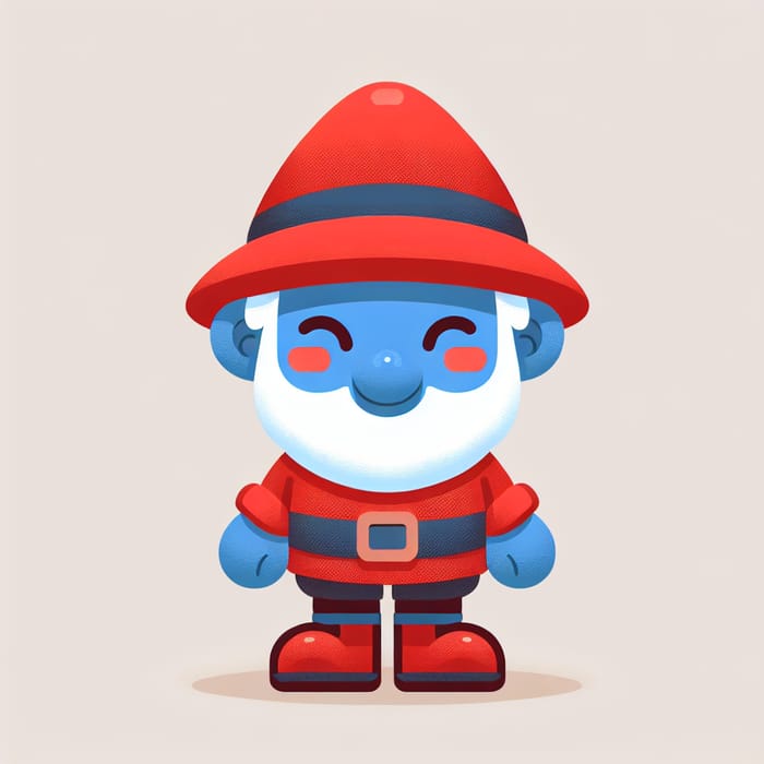 Daddy Smurf Cartoon: Wise Village Elder Homunculus Style