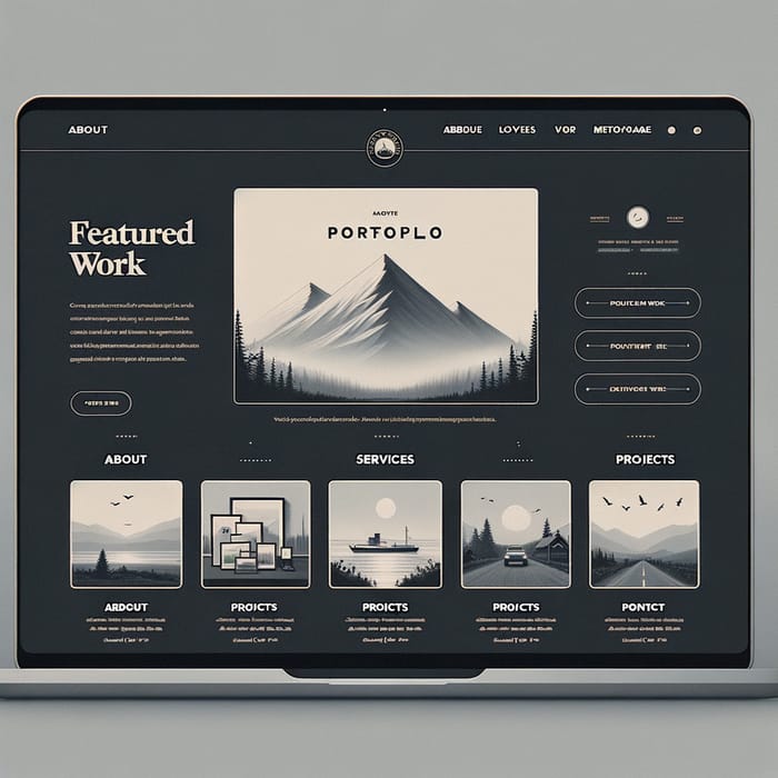 Minimalist Professional Portfolio Template | Modern Design