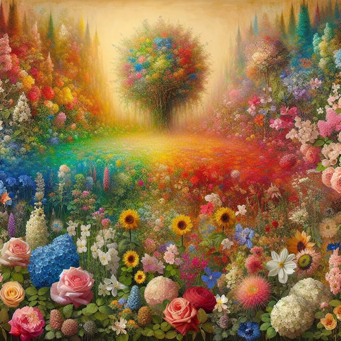 Tranquil Floral Beauty - Vibrant Nature Scene