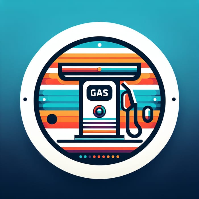 Modern Gas Station Logo with Aesthetic Colors | Creative Designs