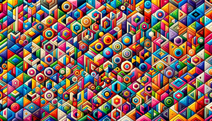 Colorful & Vivid Geometric Patterns | Abstract Shapes Design