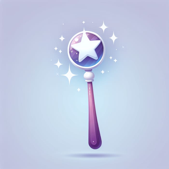 Charming Purple & White Wand Cursor