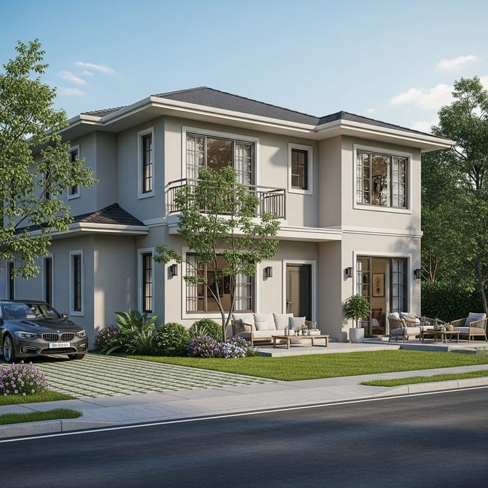 Corner Single-Family Home with Parking and Patio Corner Single-Family Home with Parking and Patio