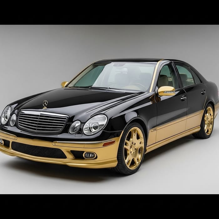 Stunning Black and Gold Mercedes W211