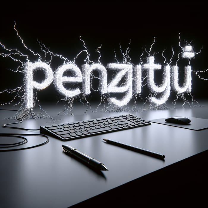 High Voltage 'Penzgtu' Typography Design