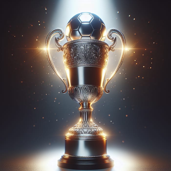 Create a Football Cup - Stunning Silver & Gold Trophy