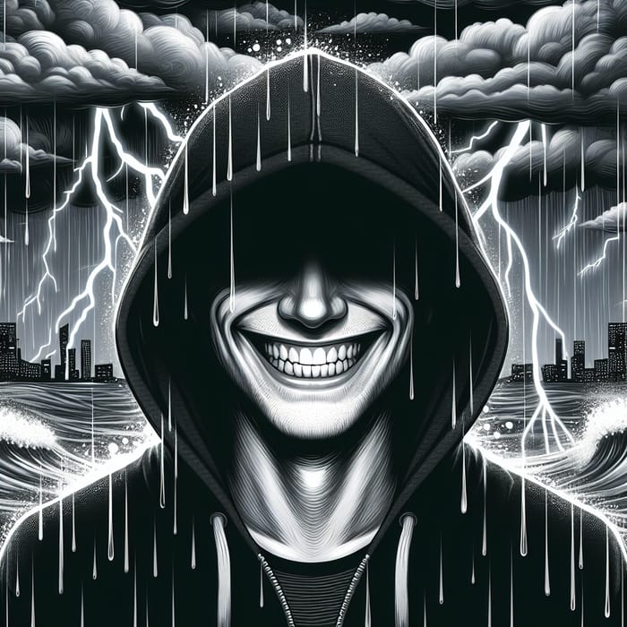 Smile Surrounded by Storm - Find Inner Peace in Chaos