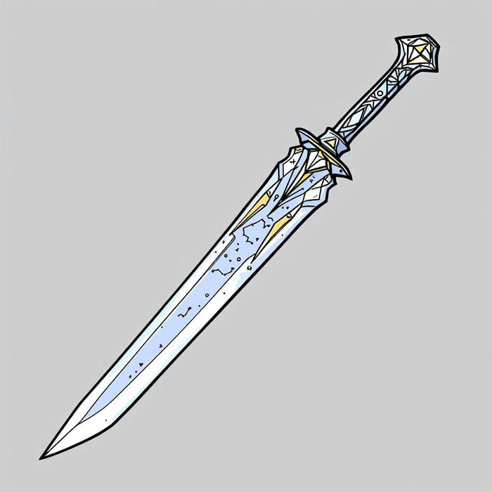 Dagger of the Celestial Strike: Silver Bladed Art