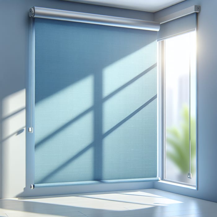 Stylish Blue Roller Blind | Modern Design