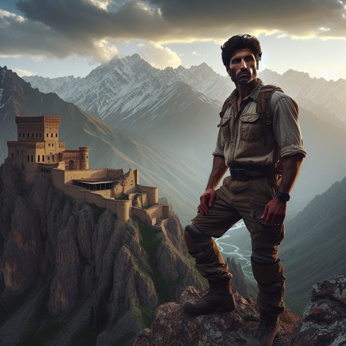 Mountain Man at Alamut Castle