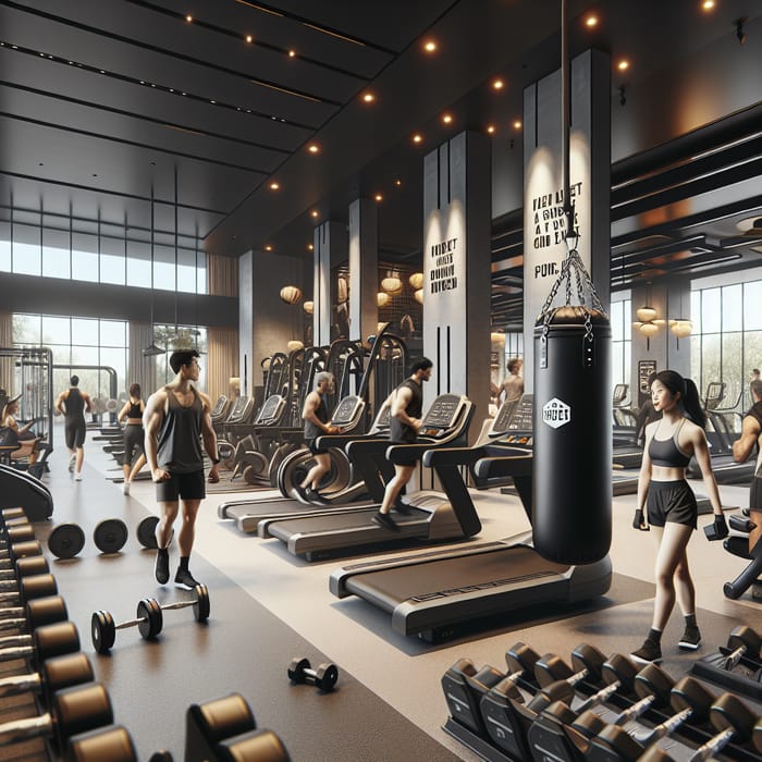 Modern Gym Equipment and Cardio Machines