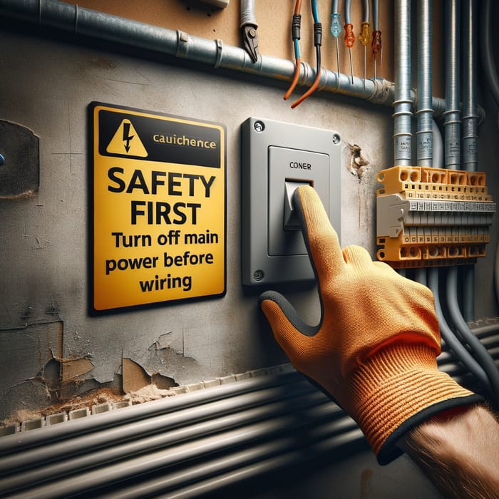 Safety Tip: Always Turn Off Main Power Supply Before Wiring