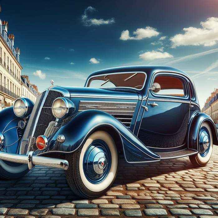 Classic French Car 1936 - Art Deco Design