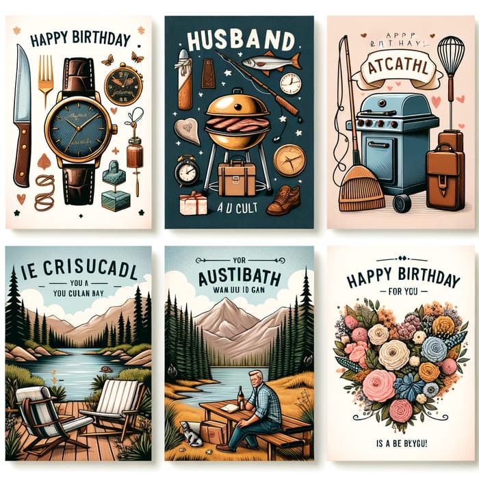 Sophisticated, Comical, Nature-Themed & More Birthday Cards for Husband