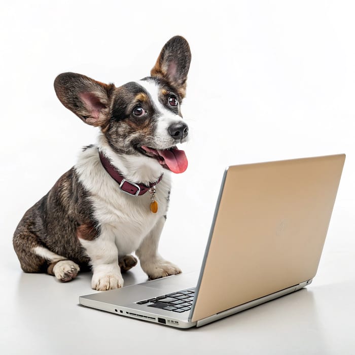 Funny Dog with a Laptop - Hilarious Moments