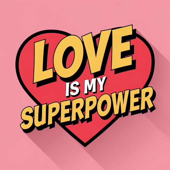 Love is My Superpower - Comic Inspired Art