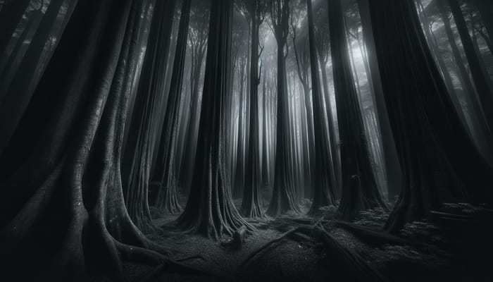 Dark and Gloomy Forest Background Images