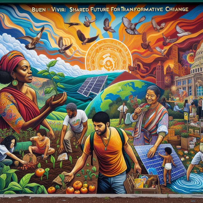 Buen Vivir Mural: Transformative Change & Sustainable Practices