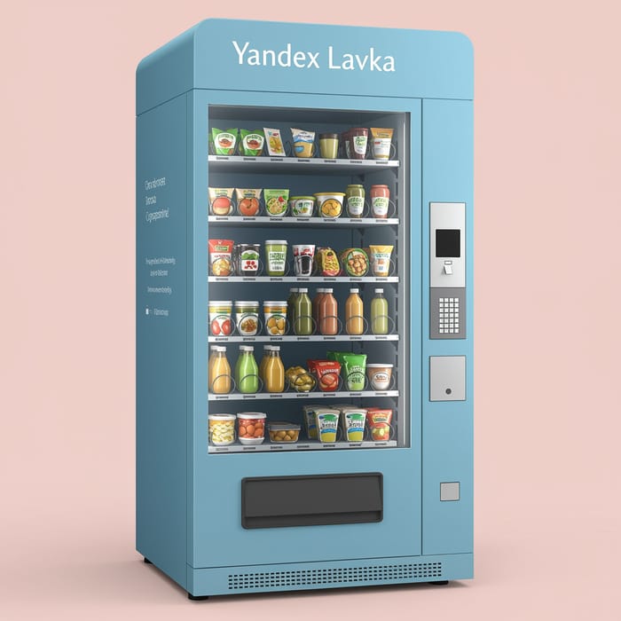 Stylish Yandex Lavka Vending Machine Design