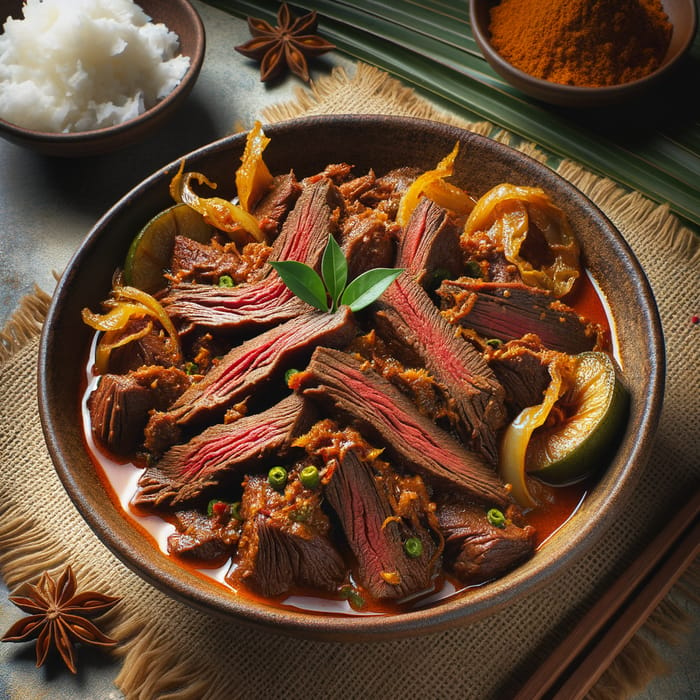 Rendang Dendeng Tok Pah Recipe - Indonesian Culinary Delight