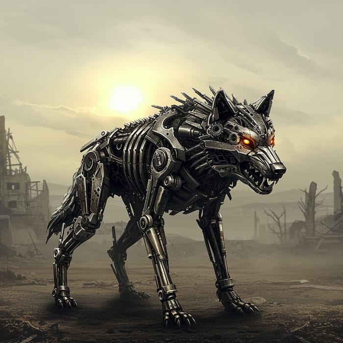 Post-Apocalyptic Robot Wolf Design