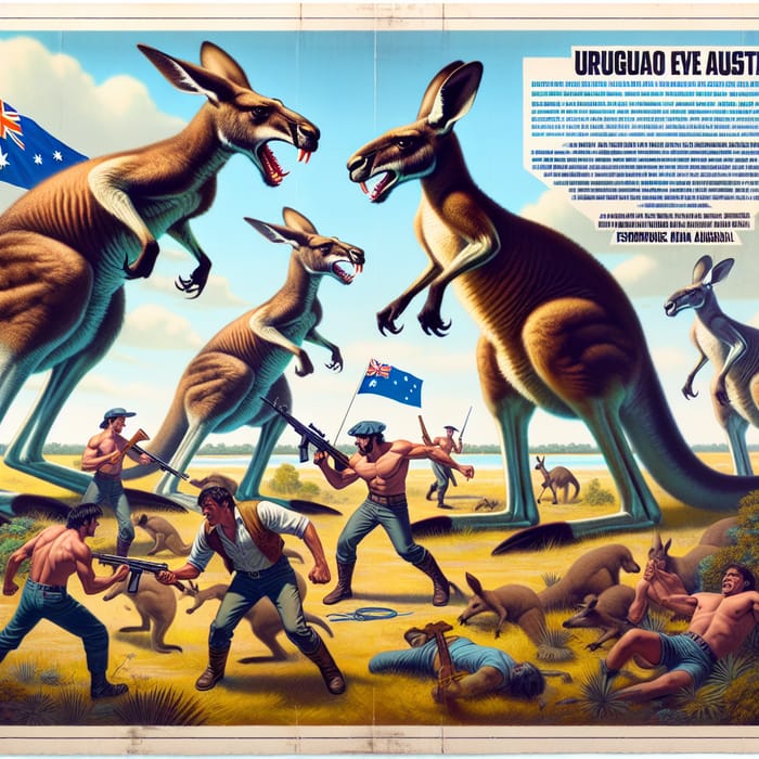 Uruguay Population vs. Australian Kangaroos Conflict