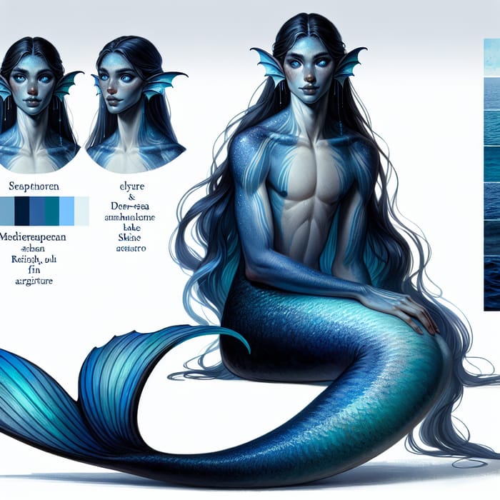 Vaporeon Humano - Aquatic Humanoid Inspired by the Sea