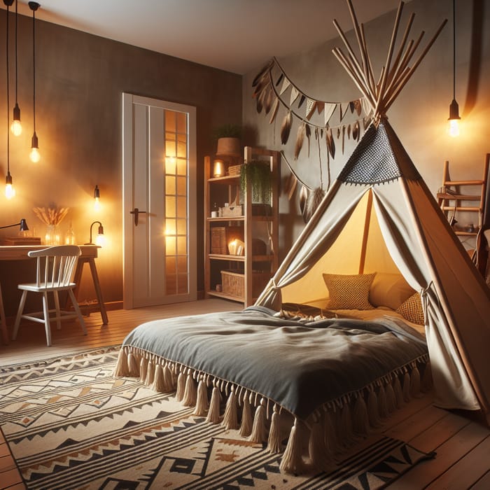 Stylish Tipi Bed Room - Cozy Design