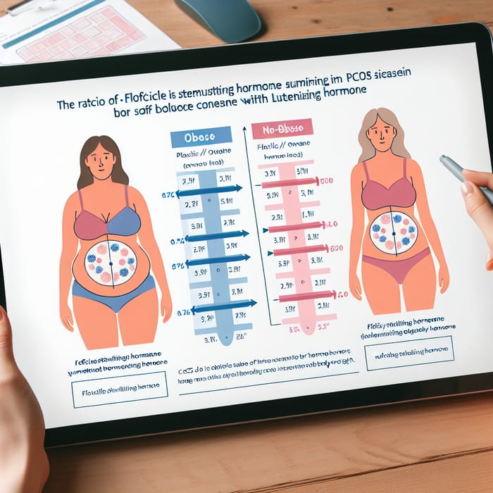 Table: FSH/LH Ratio Unchanged in PCOS Obese & Non-Obese Women