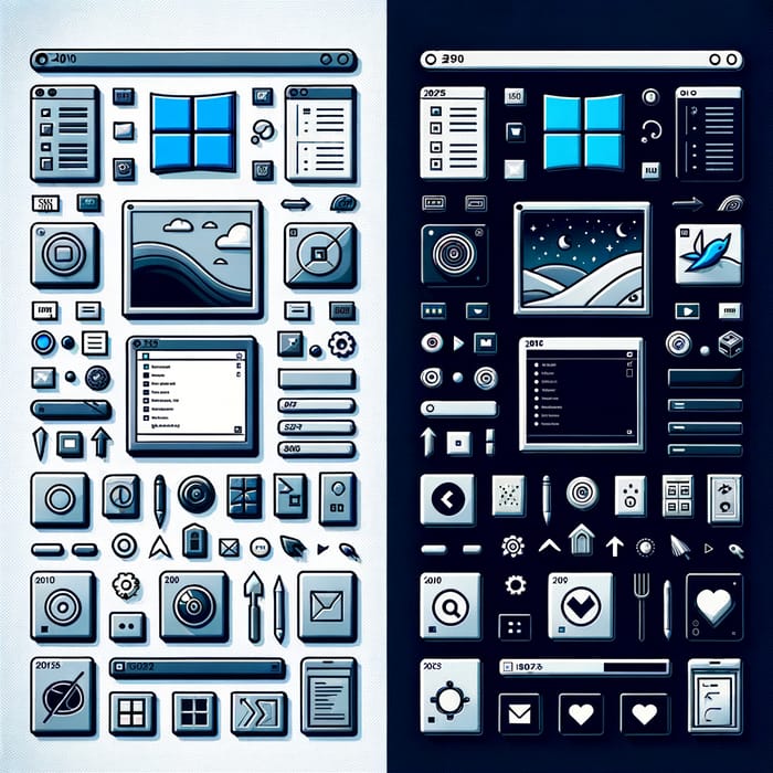 System User Interface Comparison: 2010 vs 2023