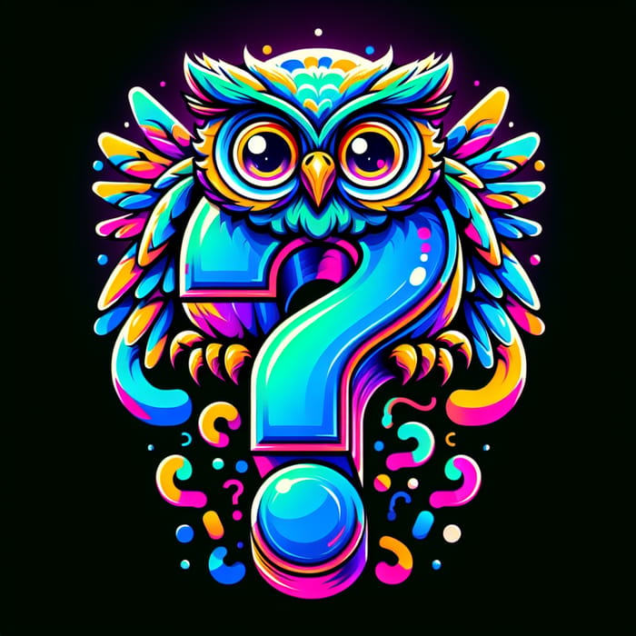 OnlyWeirdFacts - Vibrant Owl & Question Mark - Eye-catching Profile