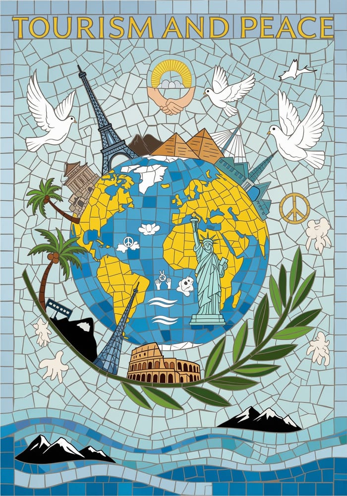 Simple Mosaic Art for Tourism and Peace Simple Mosaic Art for Tourism and Peace