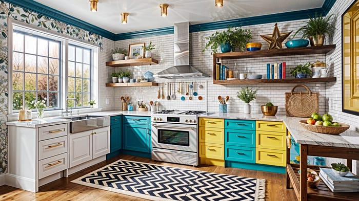 Memphis-Inspired Kitchen Design Ideas