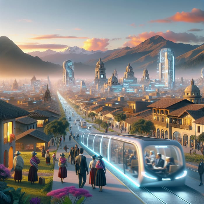 Futuristic Abancay Cityscape: Envisioning Apurimac's Future