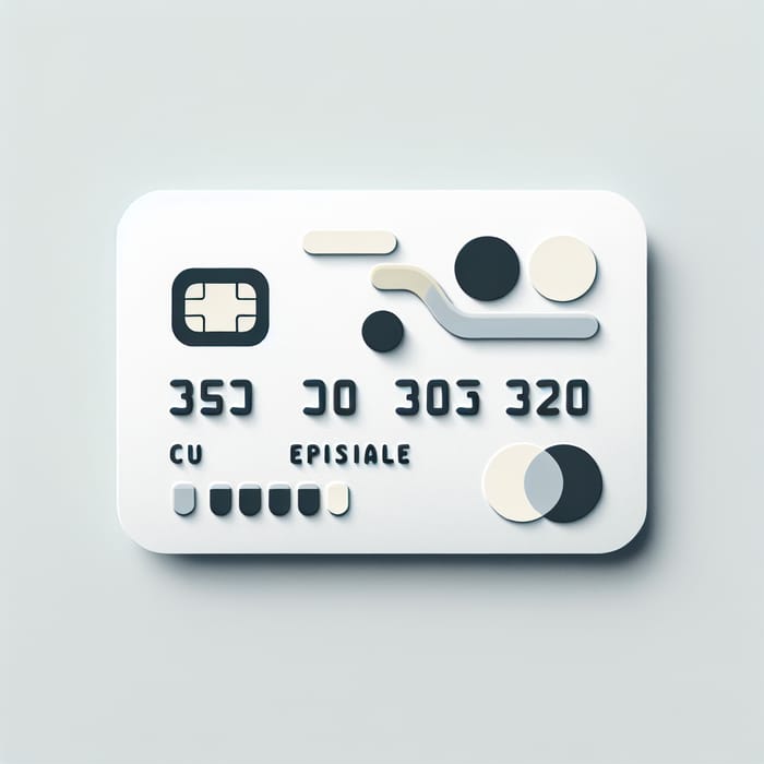 Minimalist Credit Card Design | Illustrative Chip Included