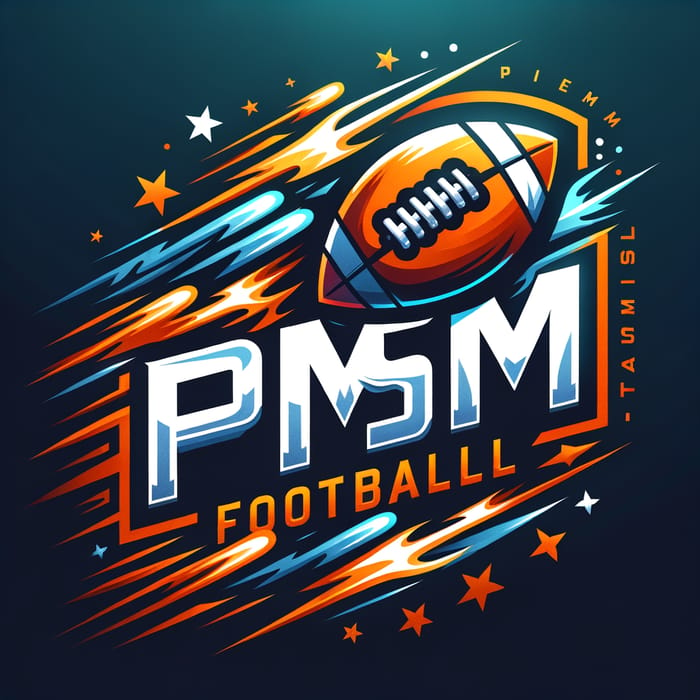 Dynamic PMSM Football Team Logo | Vibrant Design