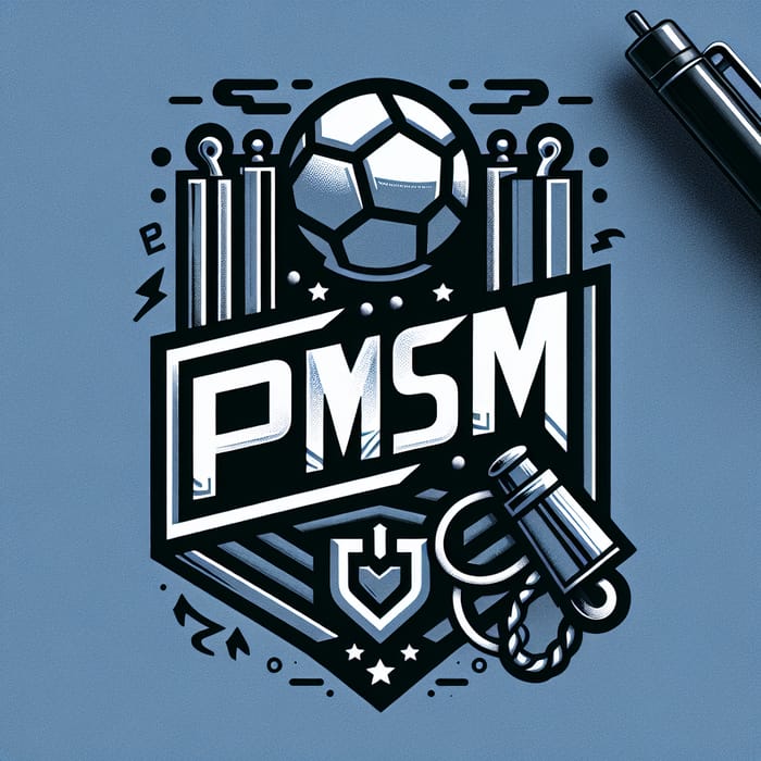 PMSM Football Team Logo Design | Striking Visual Appeal