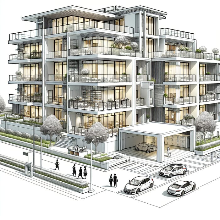 Modern 2-Storey Apartment Building Design