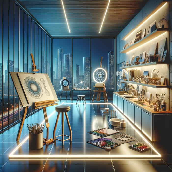 Futuristic Art Studio Design for Creative Craft Making