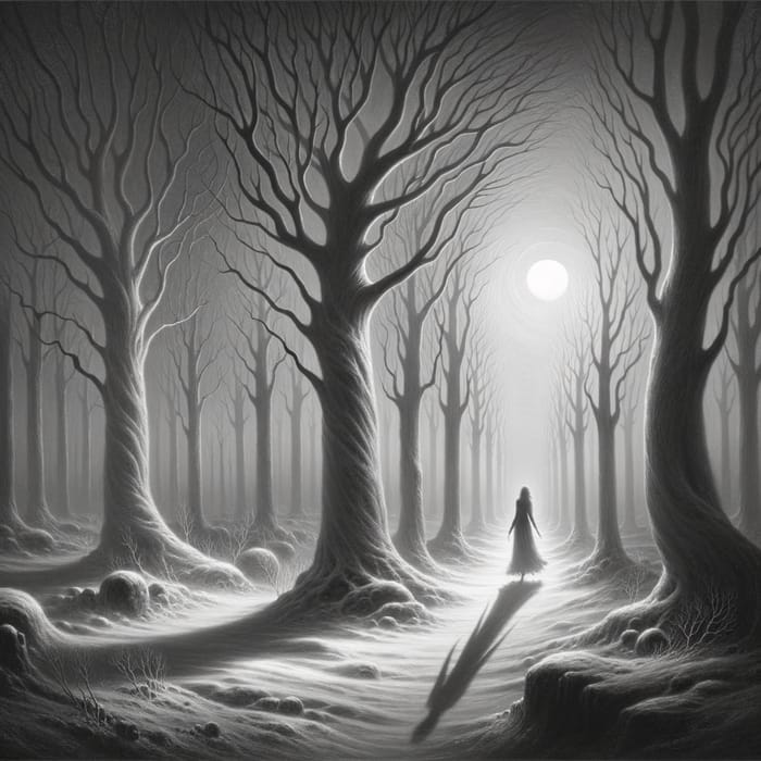 Captivating Surreal Forest Scene Inspired by Salvador Dali | Gothic Artistry