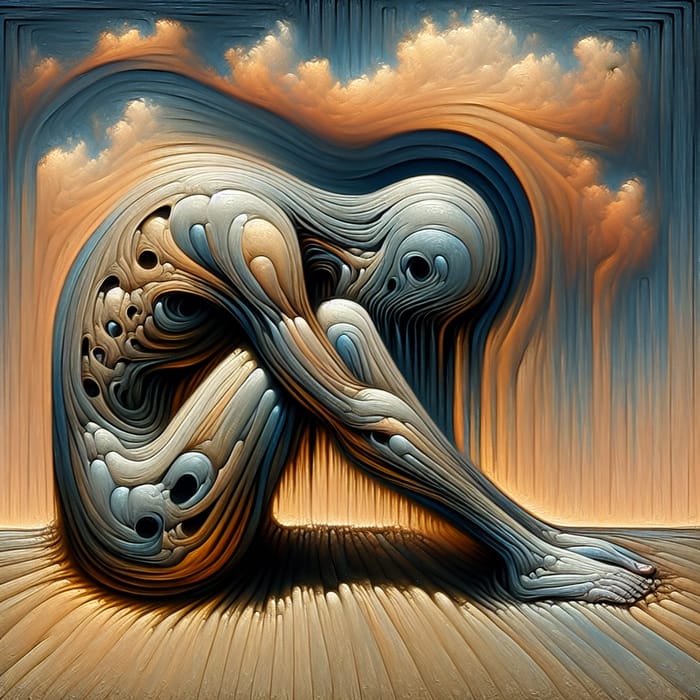 Surreal Artwork: Embodying Existential Fear in Abstract Form