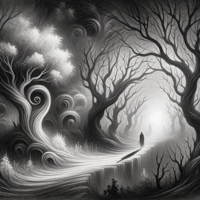 Ethereal Surrealist Forest | Mysteries of Death Unveiled