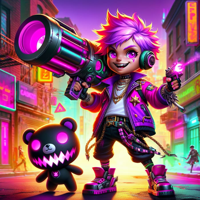 Jinx: The Vibrant Punk Character with a Cannon