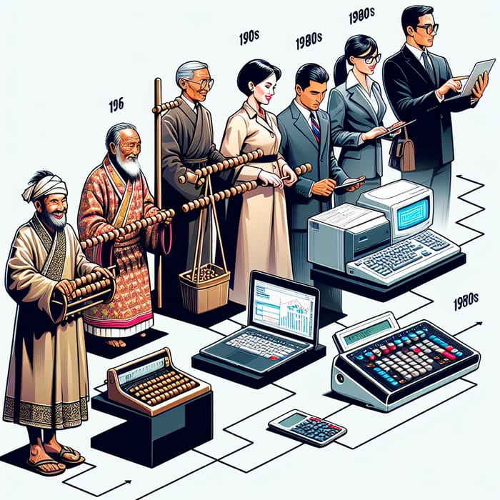 Technology in Accountancy: Visual Timeline