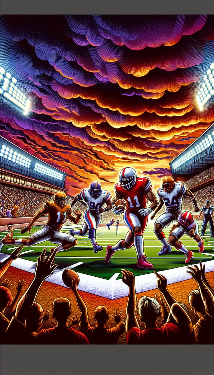 Vivid Mississippi State Sports Match Artwork